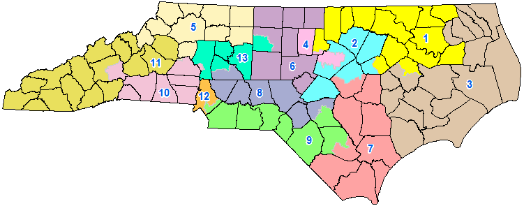 NorthCarolina2016USHouseDistricts